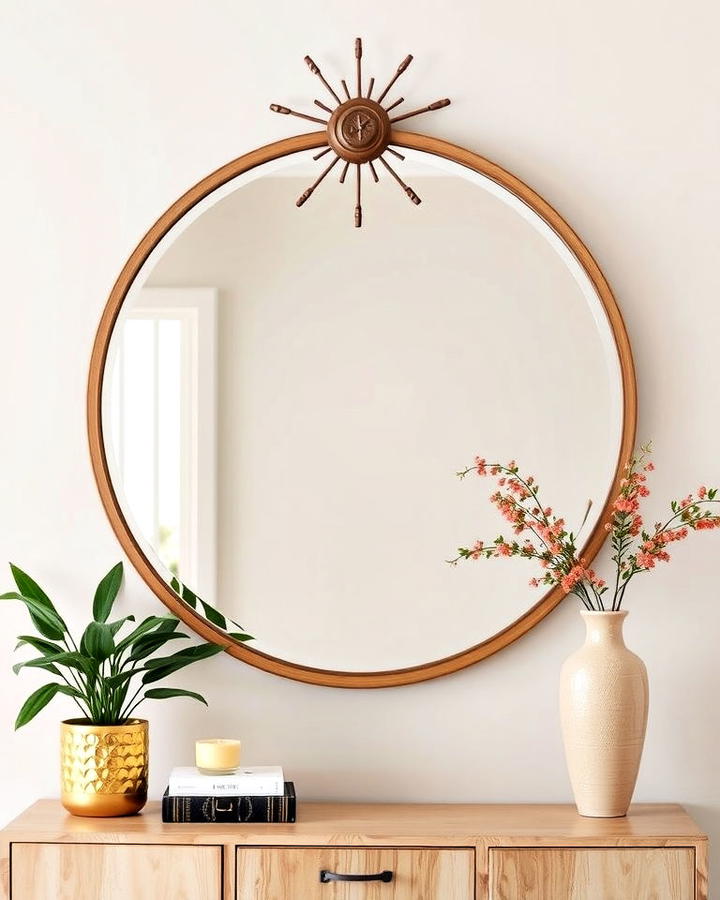 Statement Mirror in Entryway