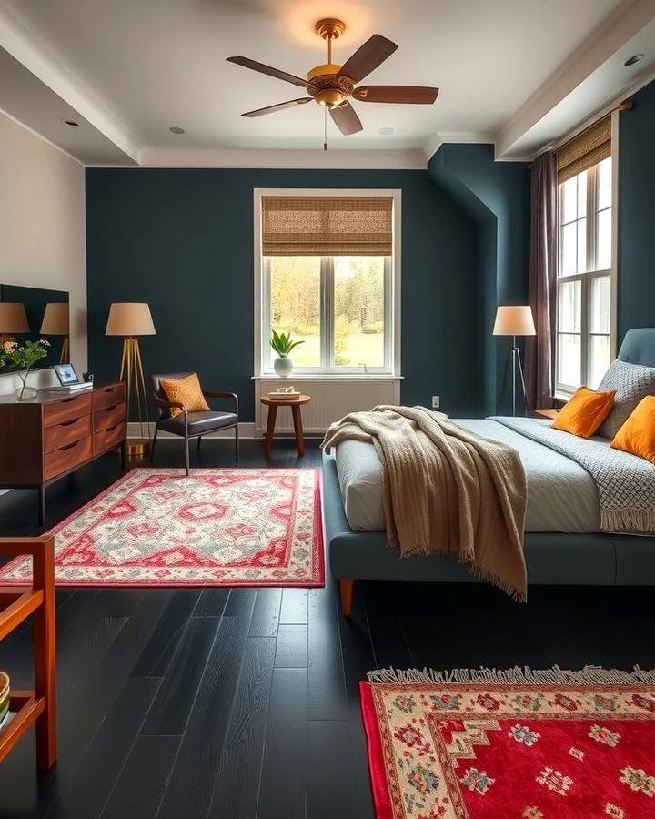 Statement Rugs for Contrast