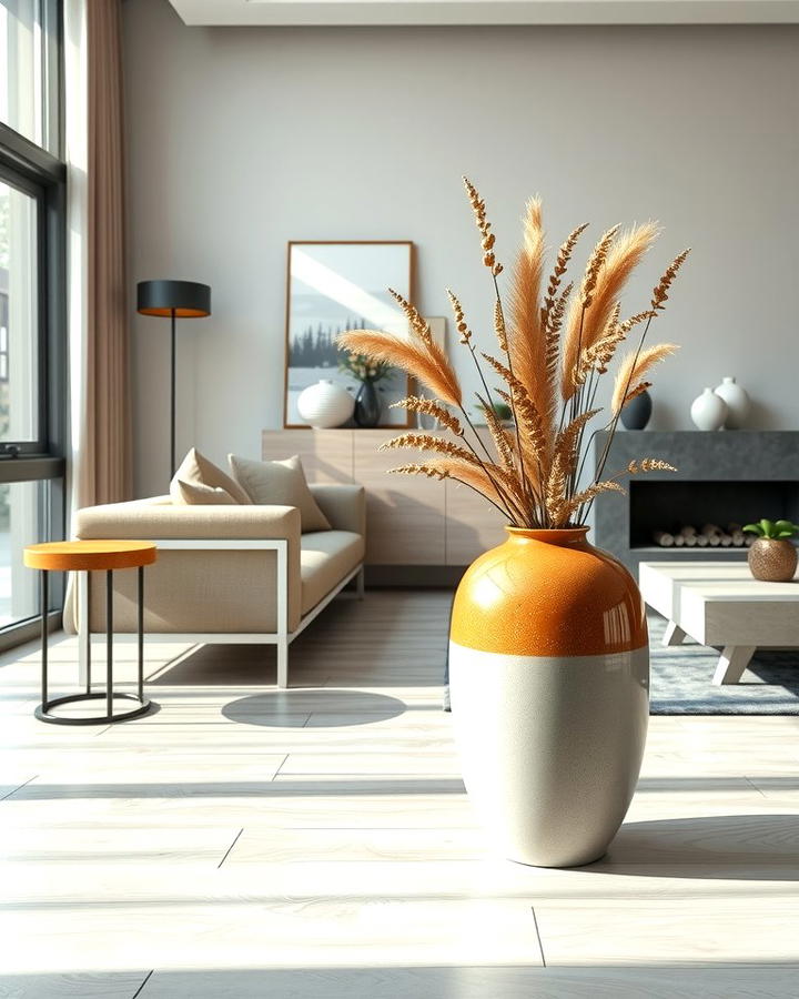 Statement Vases in Living Rooms