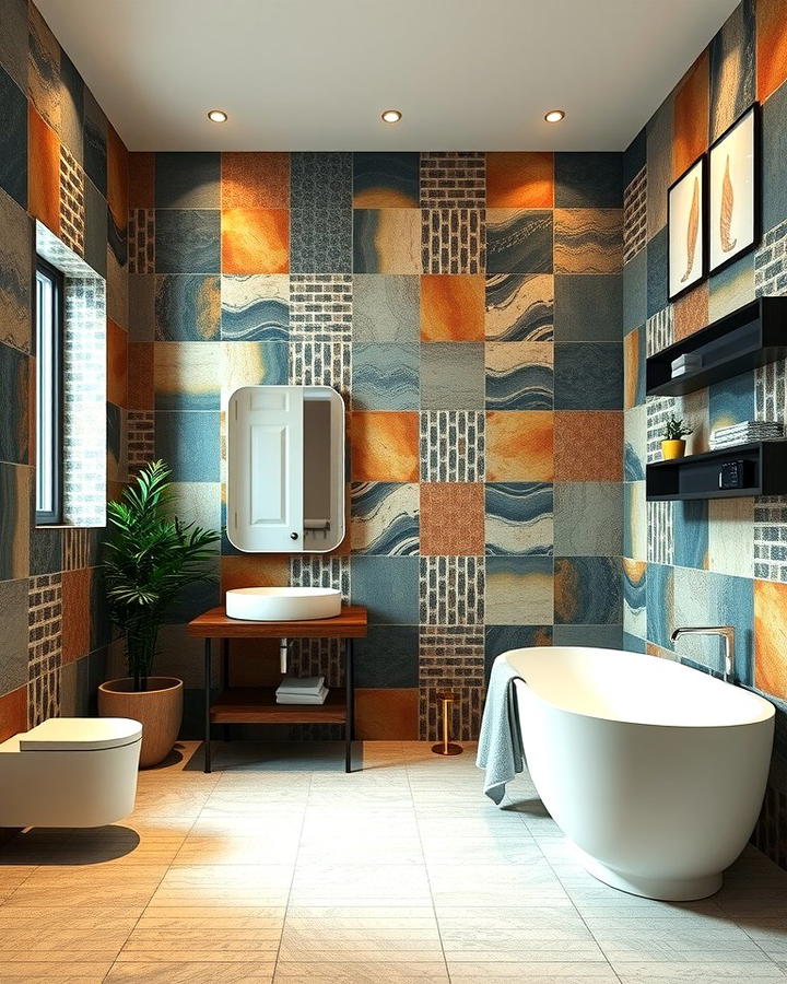 Statement Wall with Bold Tiles