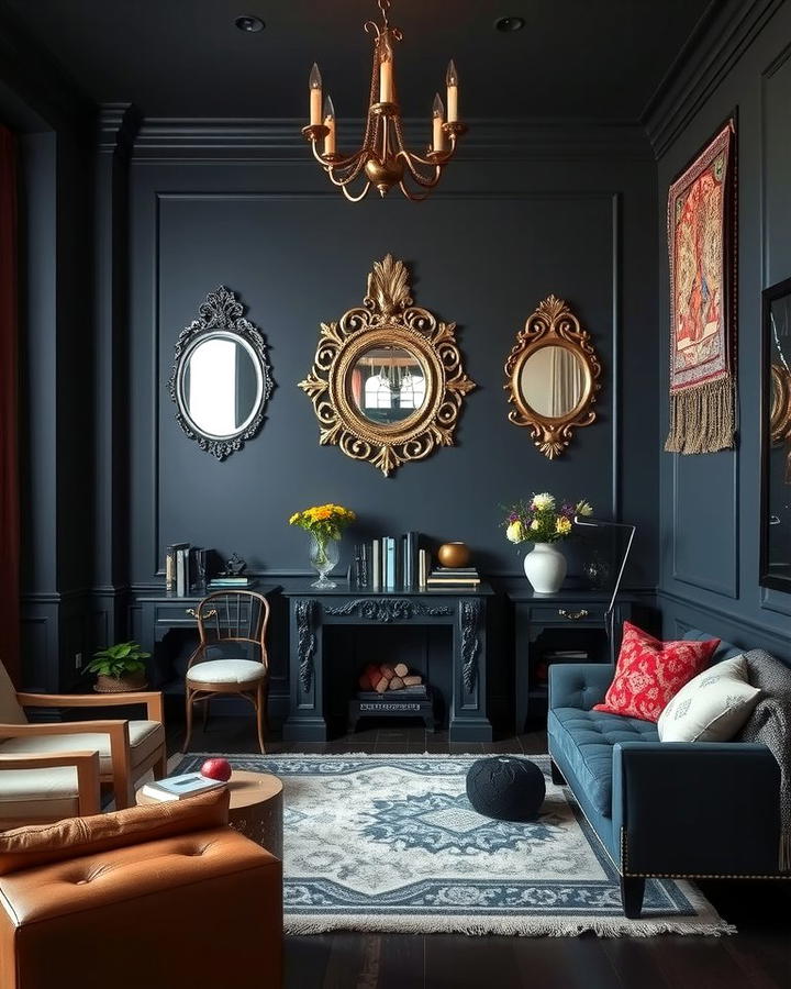 Statement Wall with Dark Paint