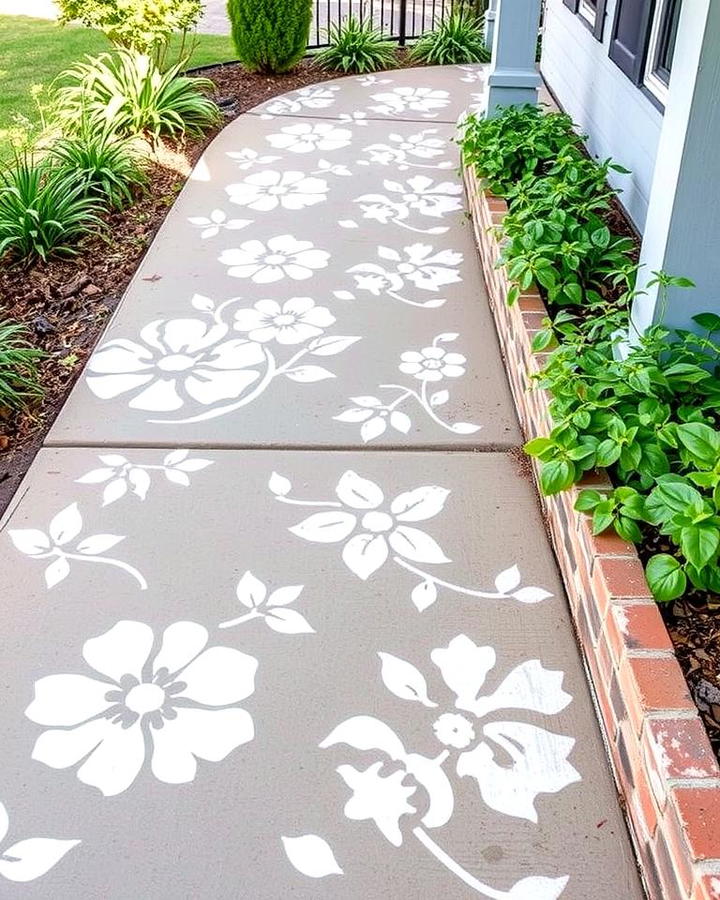 Stenciled Floral Designs for a Classic Touch