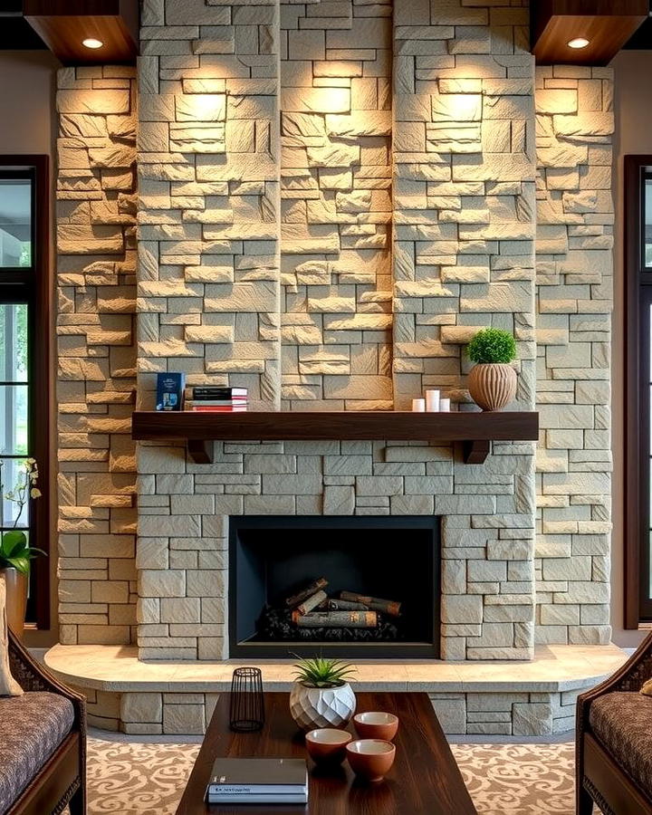 Stone Accent Wall for Natural Sophistication