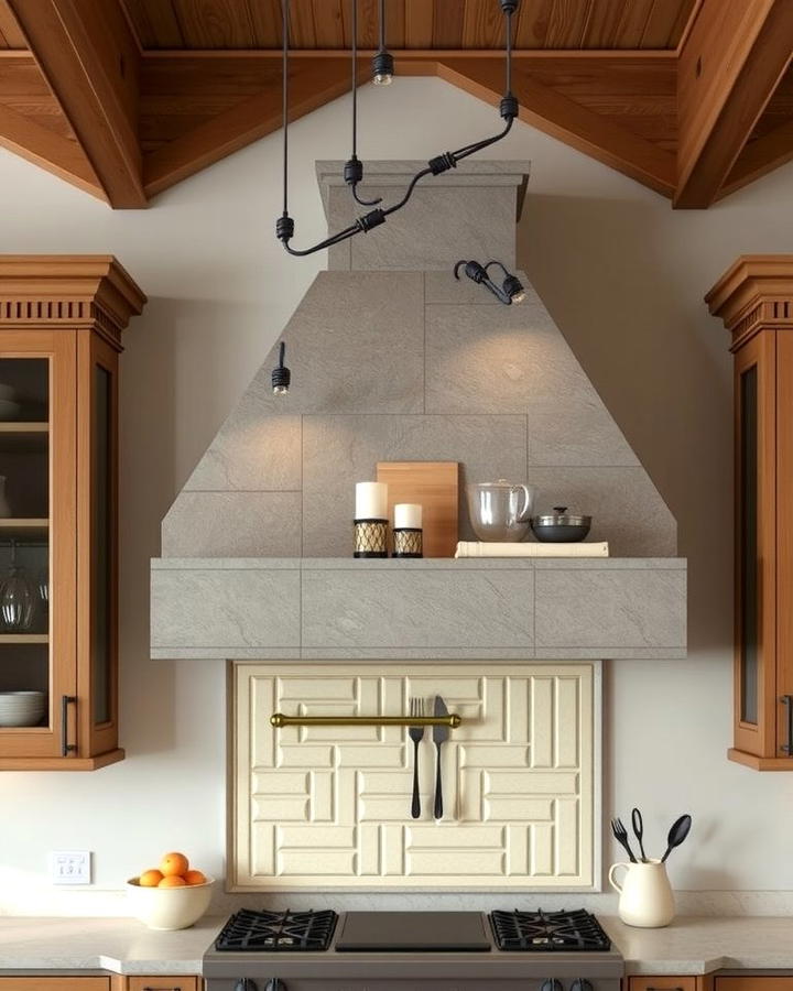 Stone Clad Range Hood