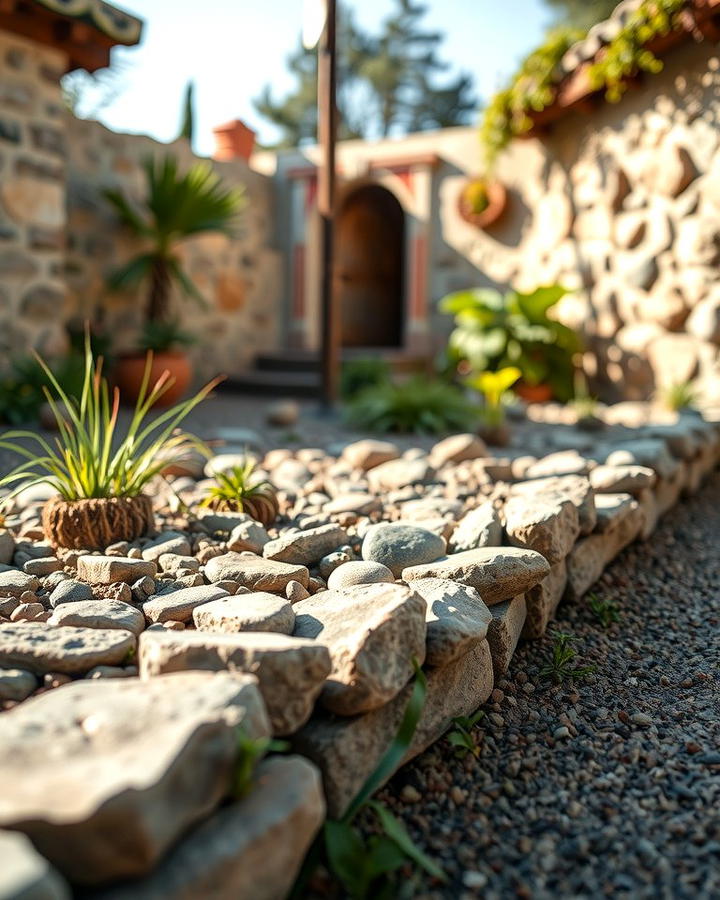 Stone Edging for a Rustic Look