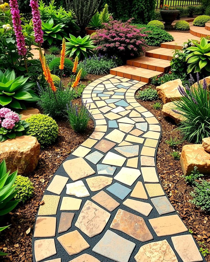 Stone Mosaic Pathways