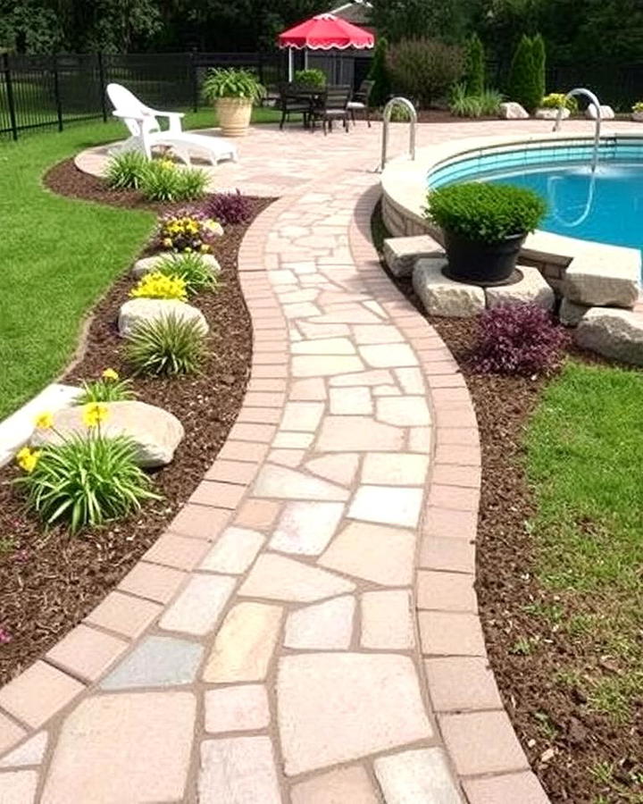 Stone Paver Walkway