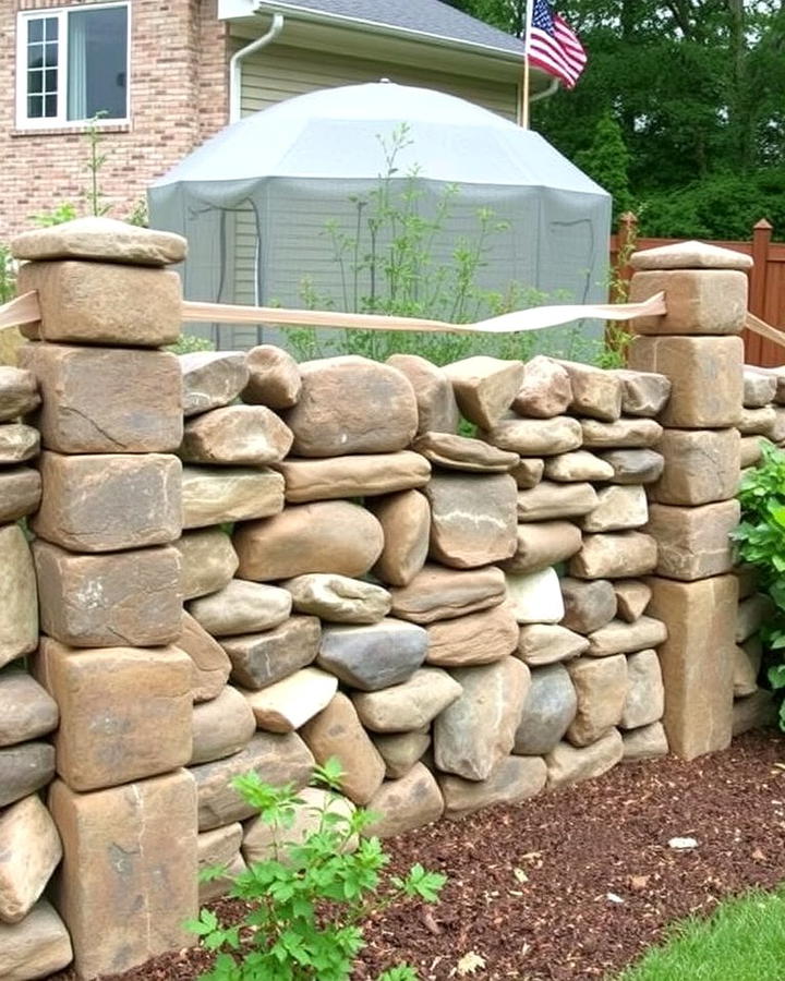 Stone Wall Fence