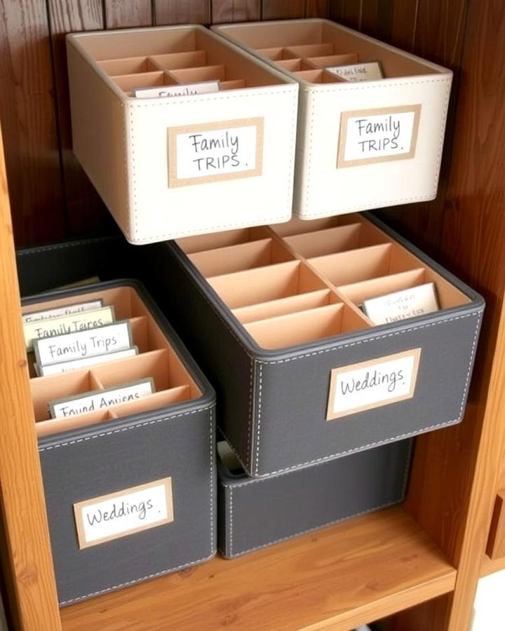 Storage Boxes with Dividers
