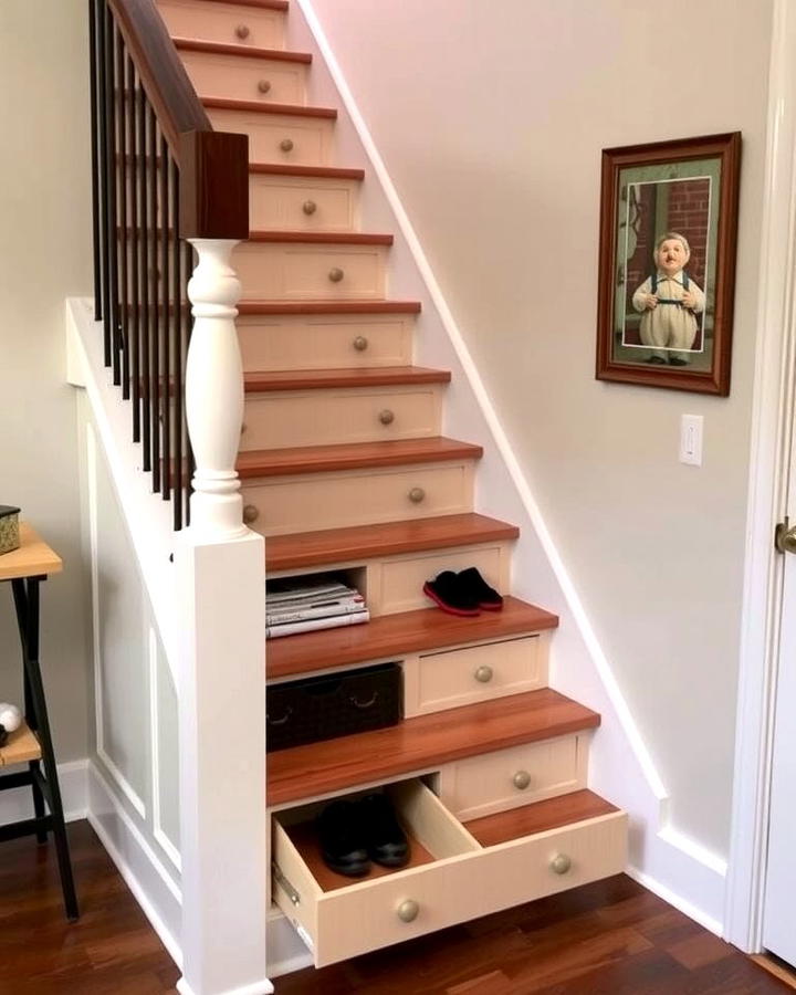 Storage Under the Stairs for Practicality