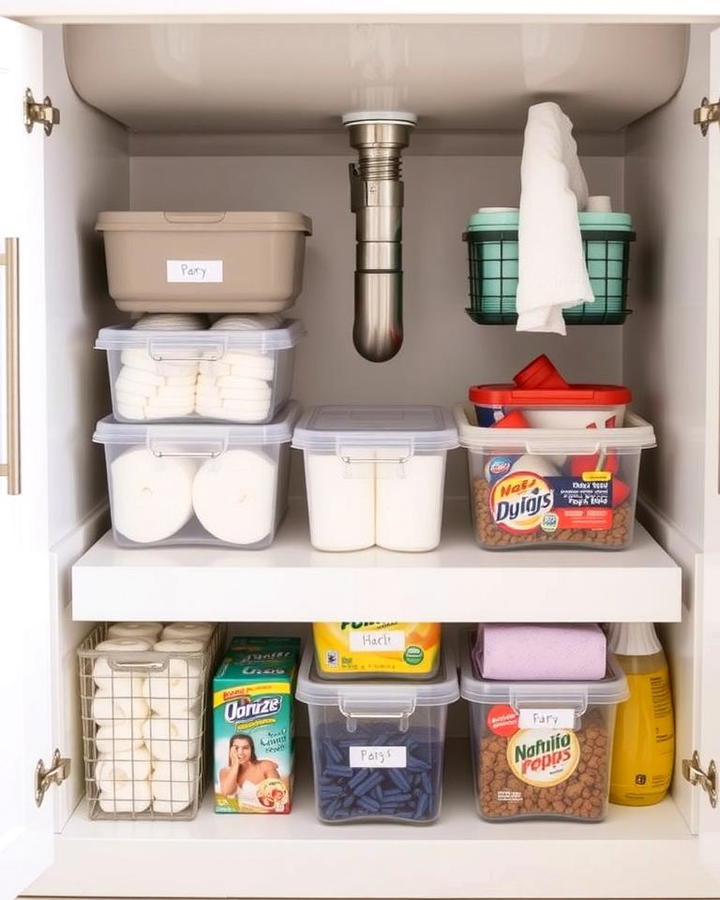 Store Bulk Items in Stackable Containers