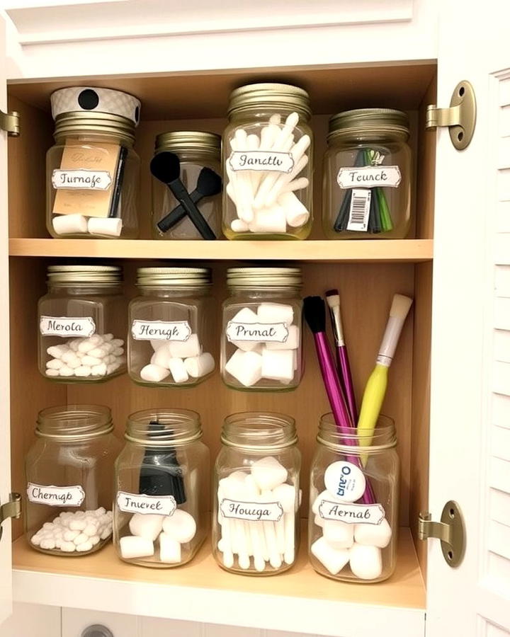 Store Items in Mason Jars