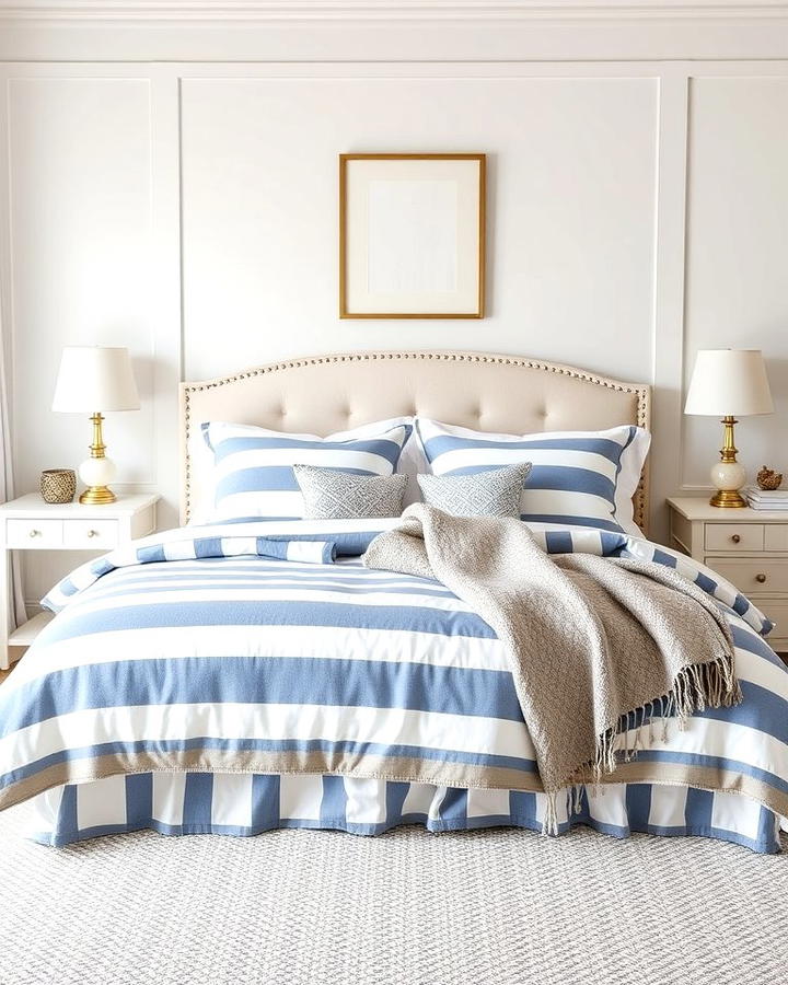 Striped Bedding for a Classic Touch