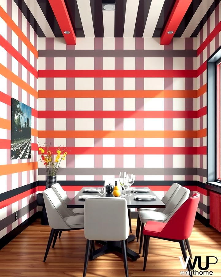 Striped Walls for a Dynamic Effect