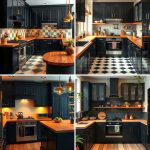 25 Kitchen With Black Cabinets And Wood Countertops Ideas