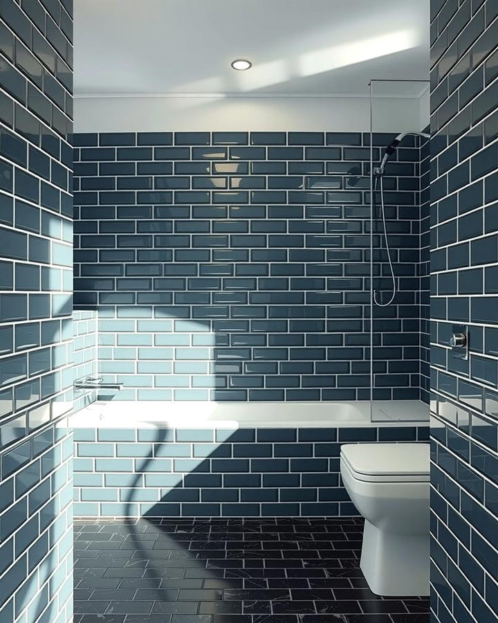 Subway Tile with Dark Grout