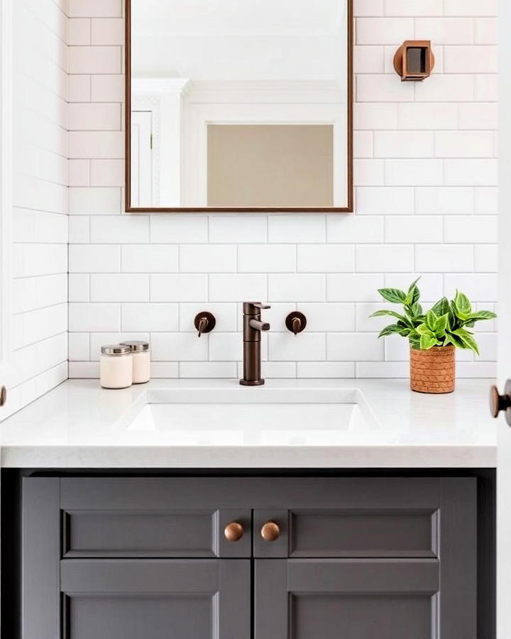 Subway Tiles Bathroom Backsplash for Timeless Appeal