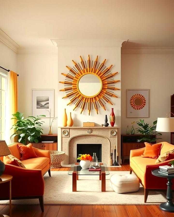 Sunburst Mirror for Mid Century Charm