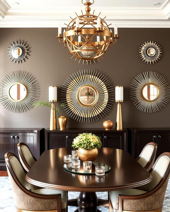 Sunburst Motif Accents