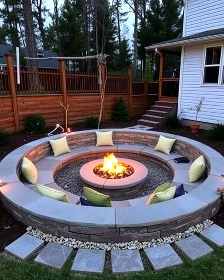 Sunken Fire Pit Lounge