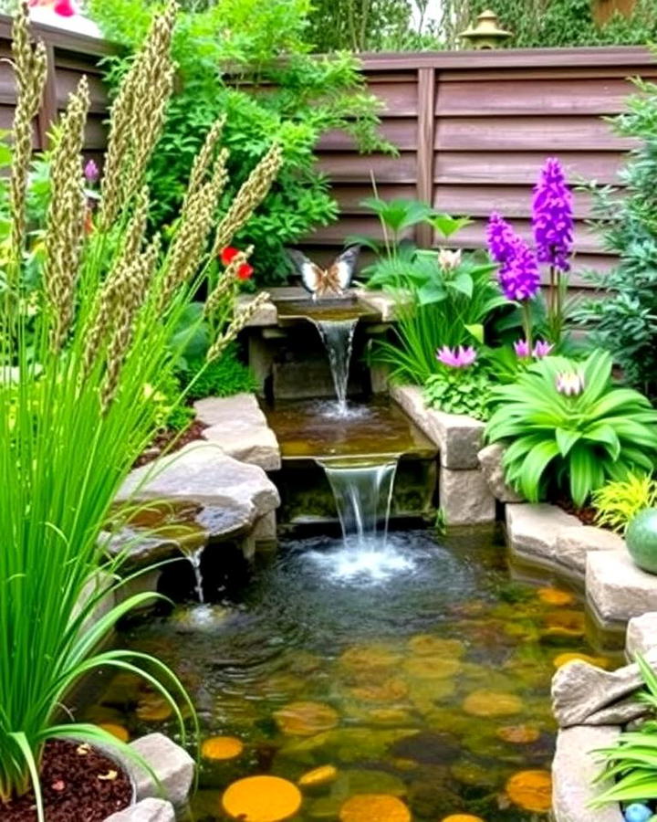 Sunken Garden with Water Features