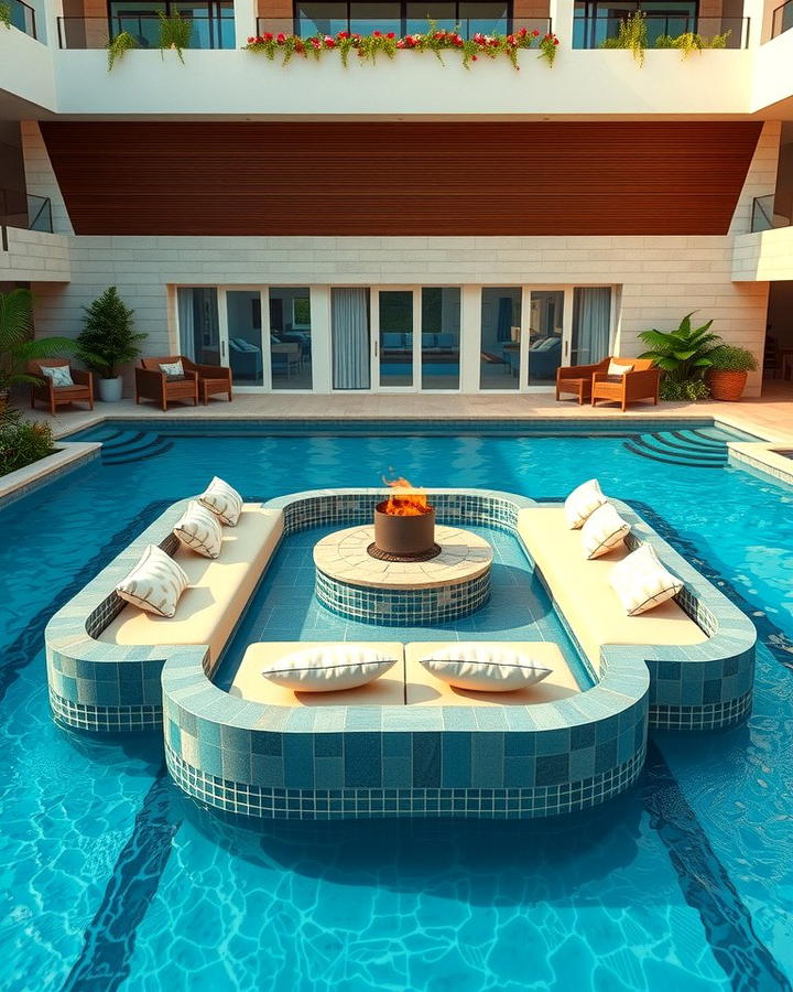 Sunken Lounge Lagoon Pool