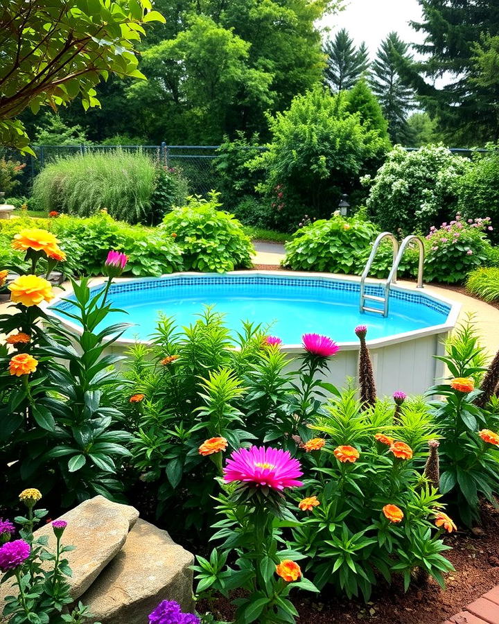 Sunken Pool with a Garden Surround