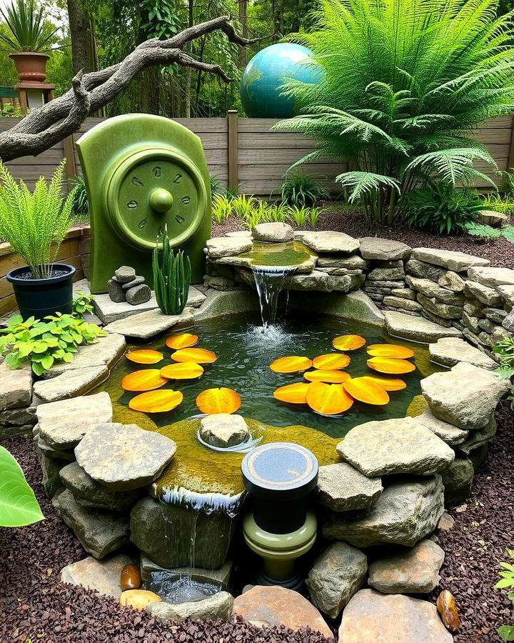 Sunken Water Feature Oasis