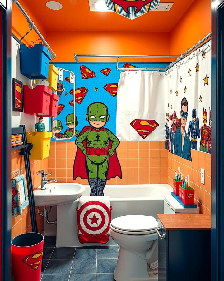 Superhero Themed Bathroom