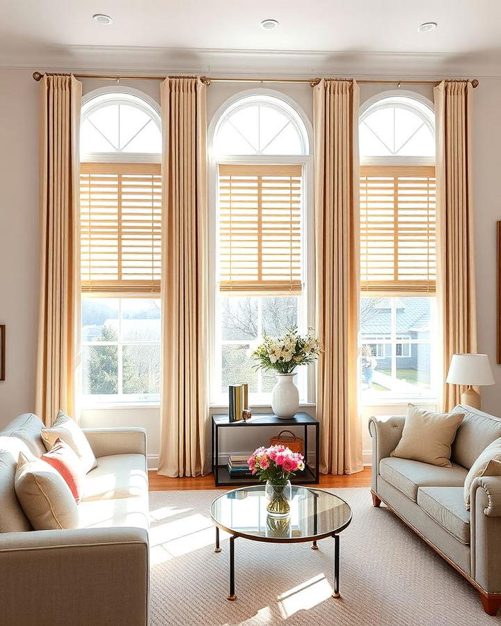 Symmetrical Window Treatments