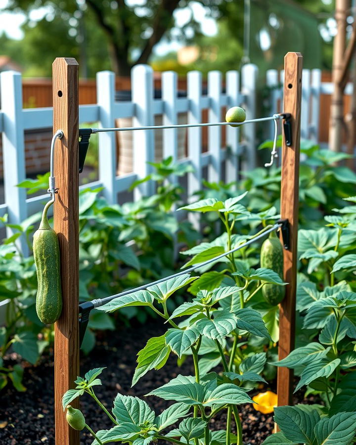 T Post and Wire Trellis