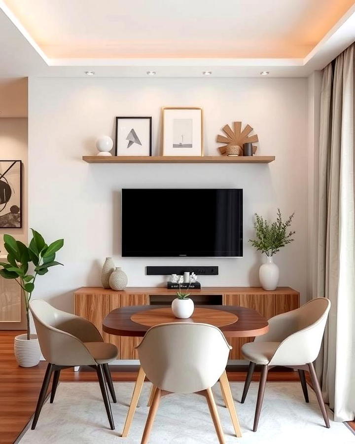 TV Above the Dining Table