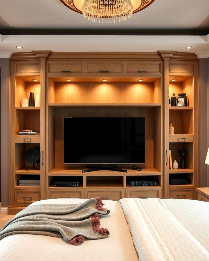 TV Inside a Built In Cabinet