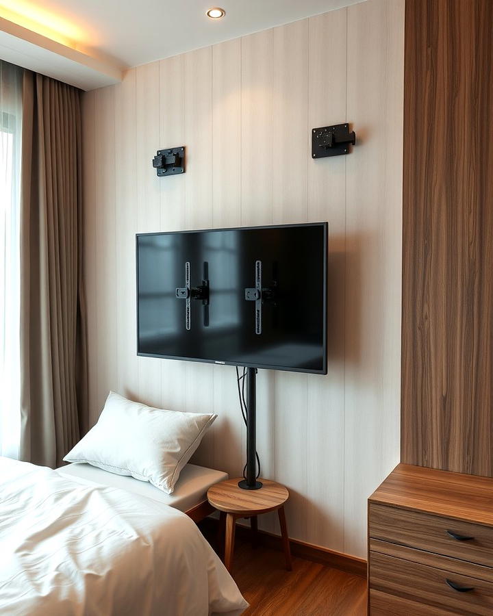 TV with a Rotating Wall Mount