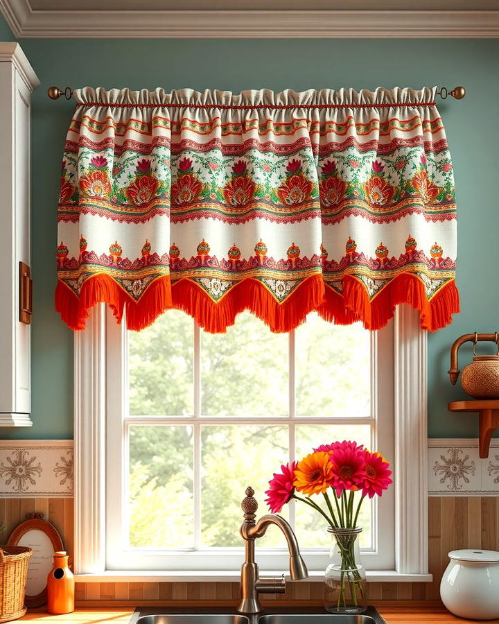 Tassel Trimmed Valances for Boho Flair