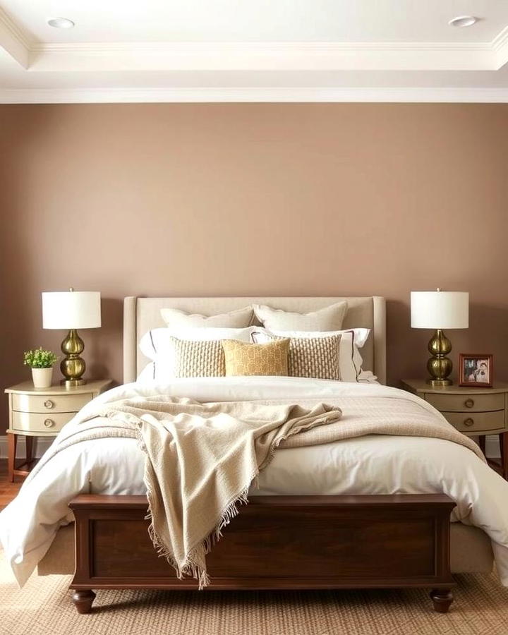 Taupe Accent Wall