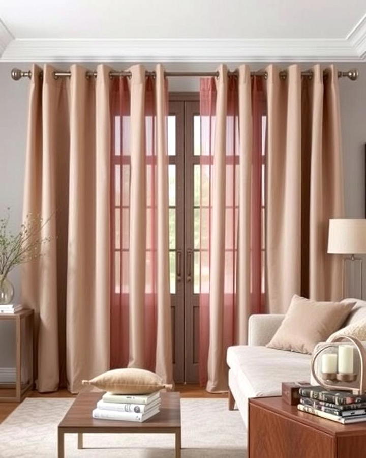 Taupe Curtains for a Soft Touch