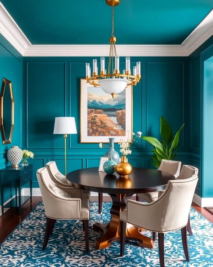 Teal Accent Walls for a Bold Statement