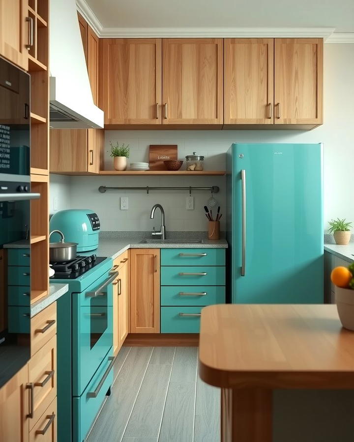 Teal Appliances for a Coastal Feel