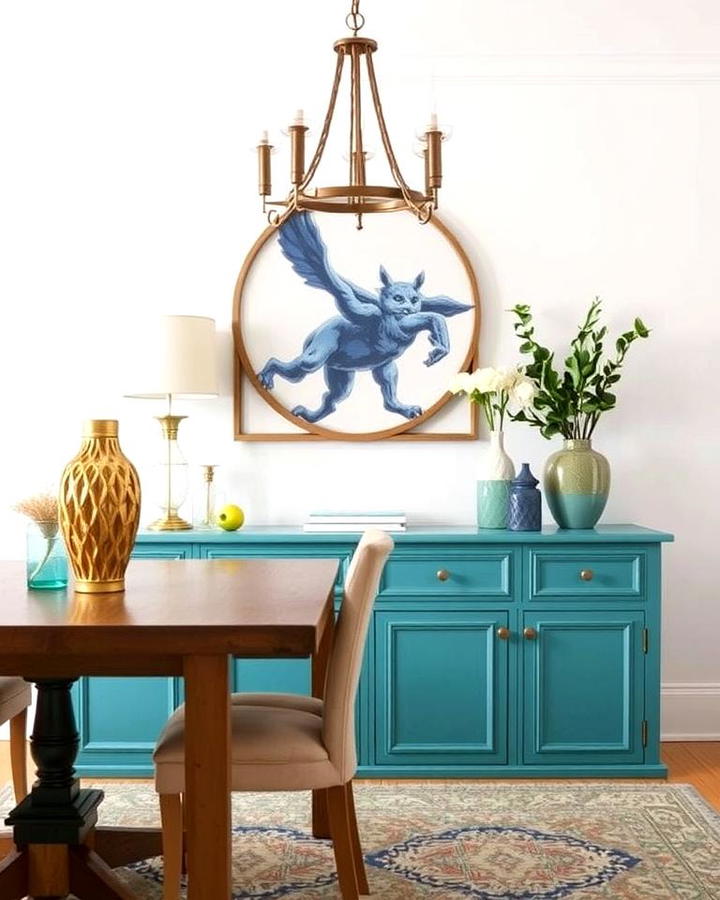 Teal Buffet or Sideboard