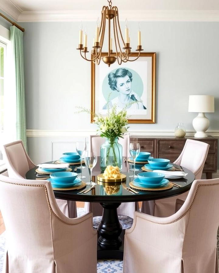 Teal Tableware for Subtle Elegance