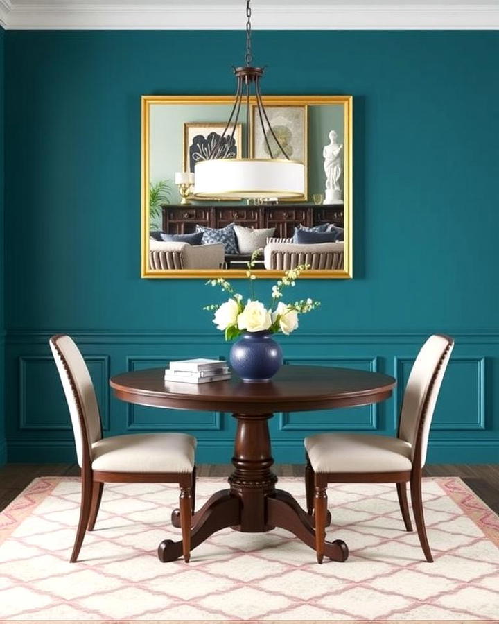 Teal Wainscoting for Classic Charm