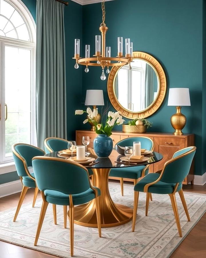 Teal and Gold Color Combinations