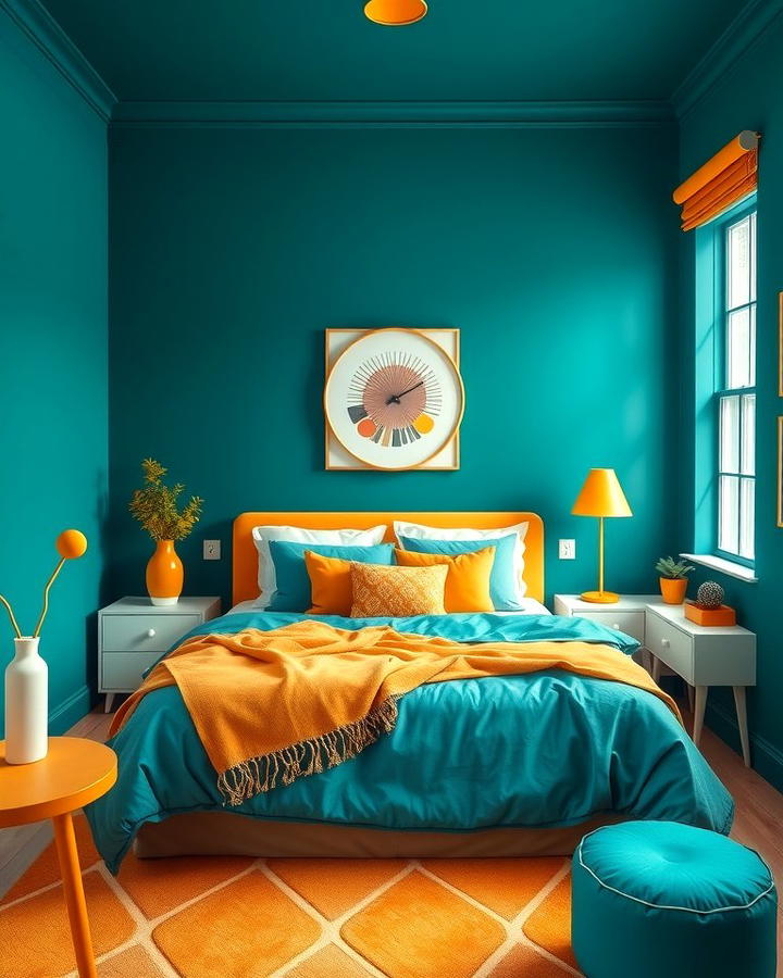 Teal and Mustard for Bold Vibrance