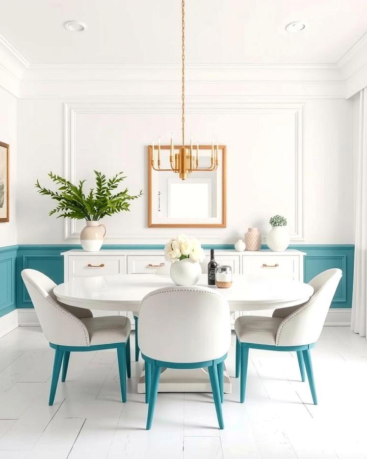 Teal and White Color Scheme