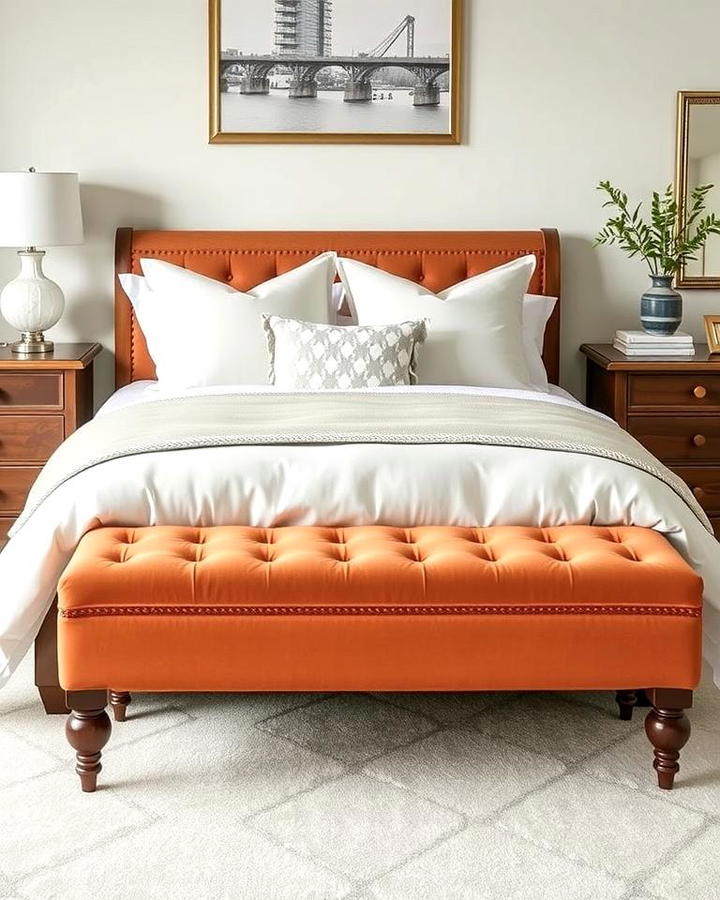 Terracotta Bedding Bench