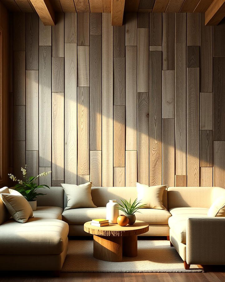 Textured Board and Batten Wall