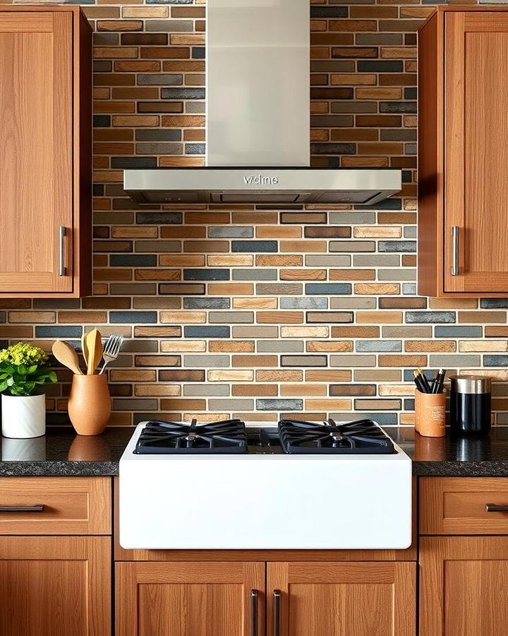 Textured Brown Backsplash