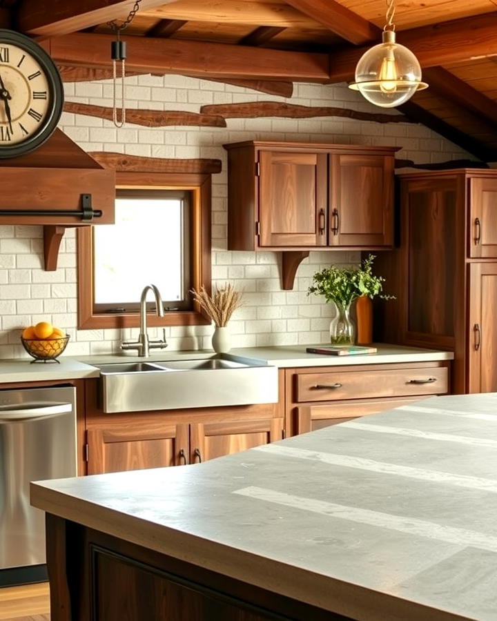 Textured Concrete Countertops for Added Depth