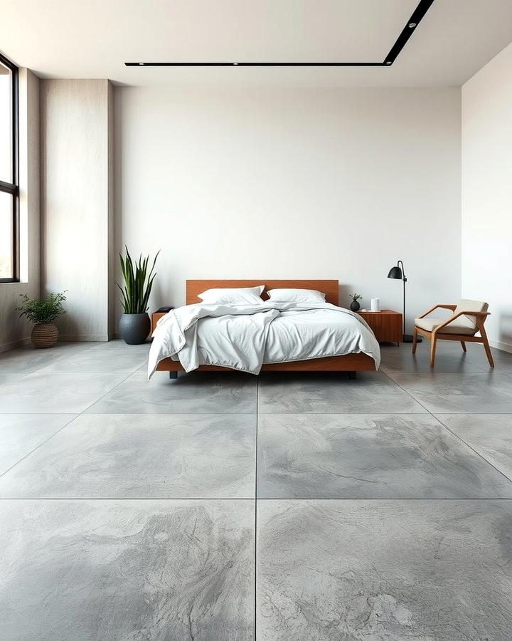 Textured Concrete with Minimalist Decor